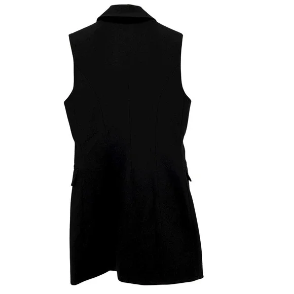 L'AGENCE Keely Black Double Breasted Blazer Tuxedo Dress Party Formal NWT - Picture 8 of 13